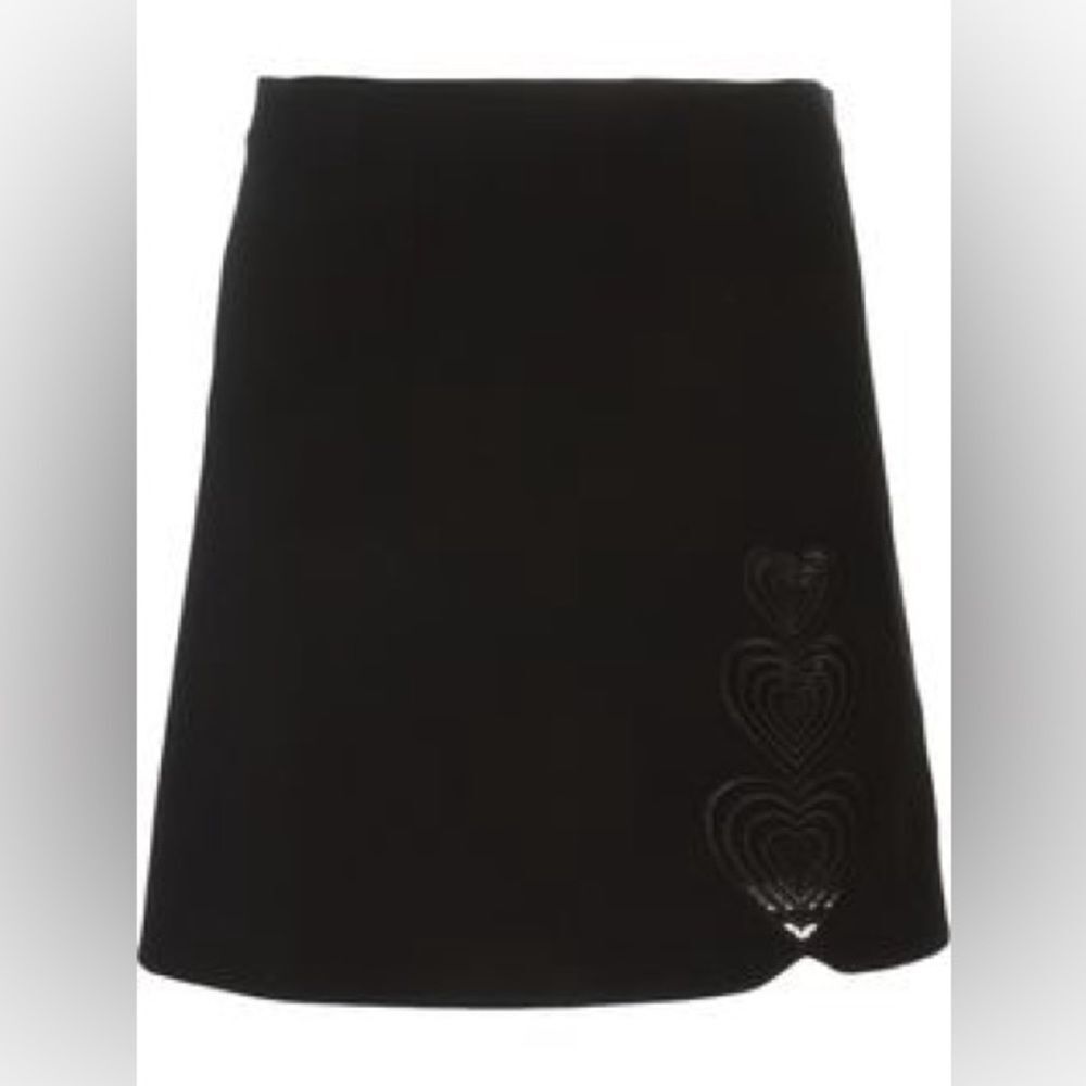 Christopher Kane heart appliqué miniskirt